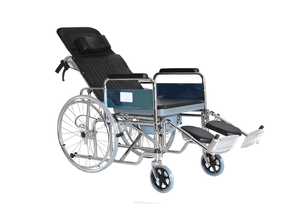 Recliner wheelchair with or without commode - Image 1