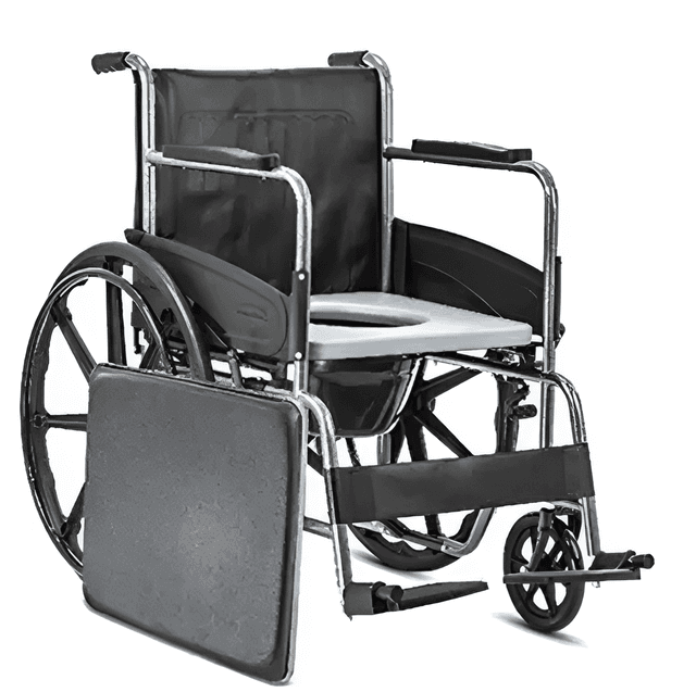 Wheelchair with commode