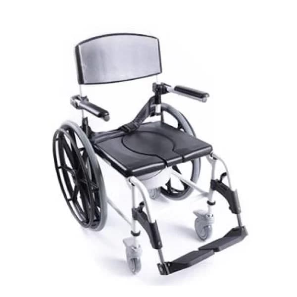 Direct Care LABE 18″ Shower Commode Chair Big Wheels